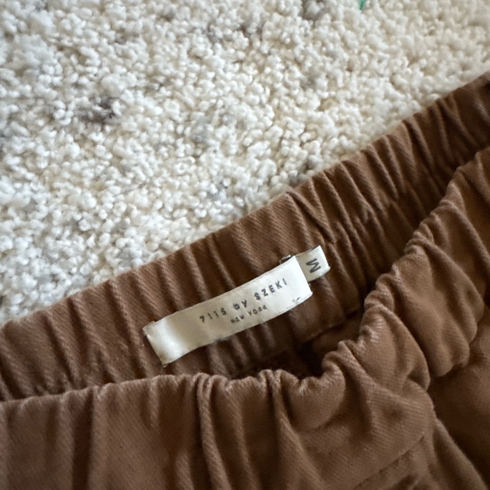 7115 by Szeki SIGNATURE ELASTIC PULL-UP‎ TROUSER Sz M CANVAS EDITION CARAMEL - Picture 7 of 9